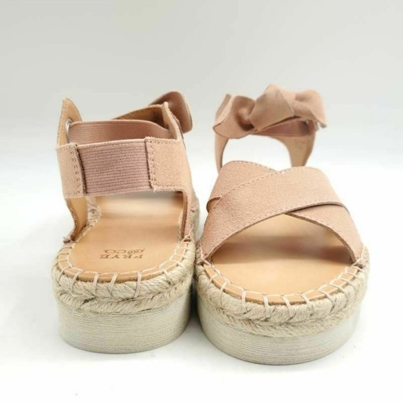 Frye Womens Lula Bow Espadrilles Sandals Pink 6.5 - Picture 1 of 10